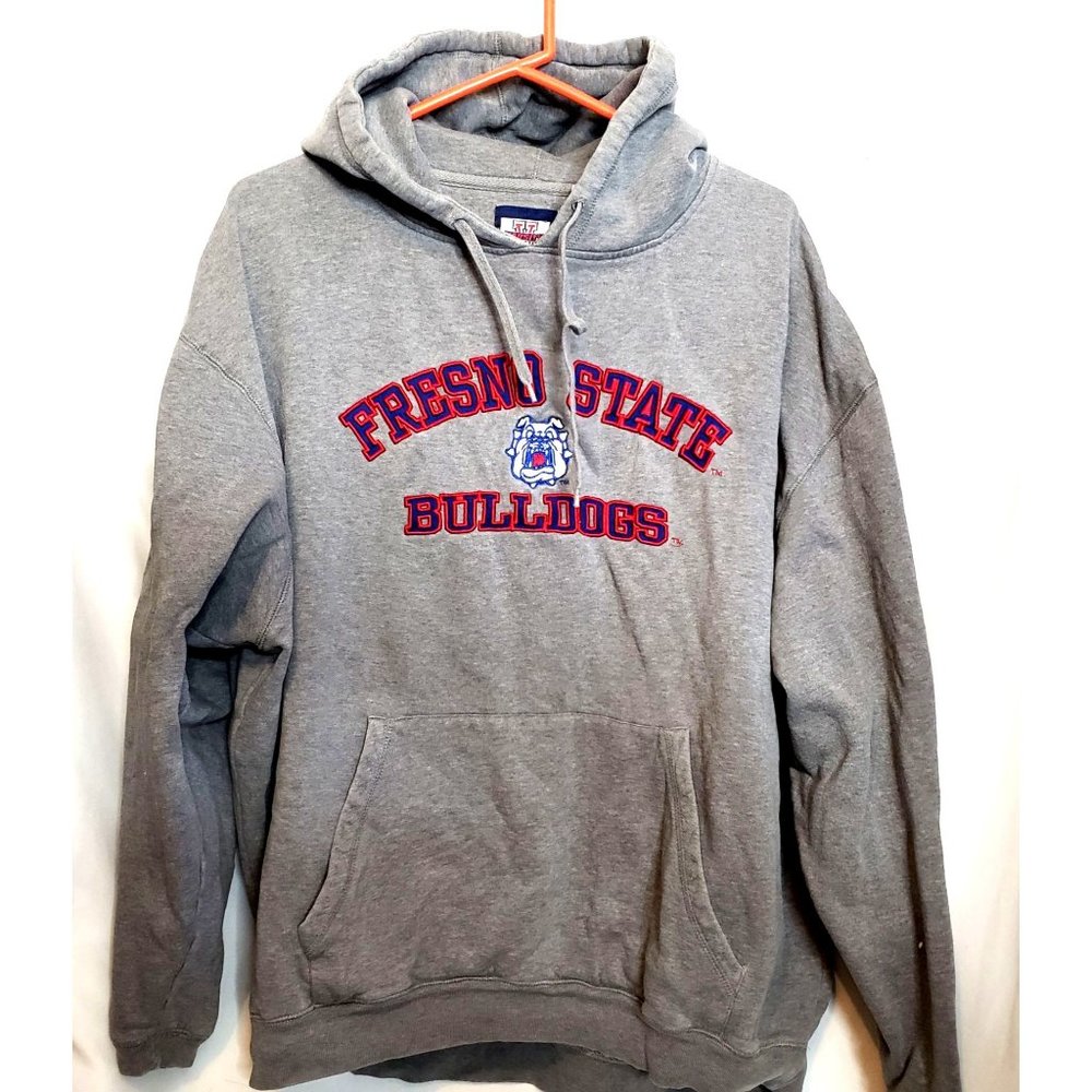 Fresno State Bulldogs Hoodie Gray XL Pullover Varsity Athletic by Cadre
